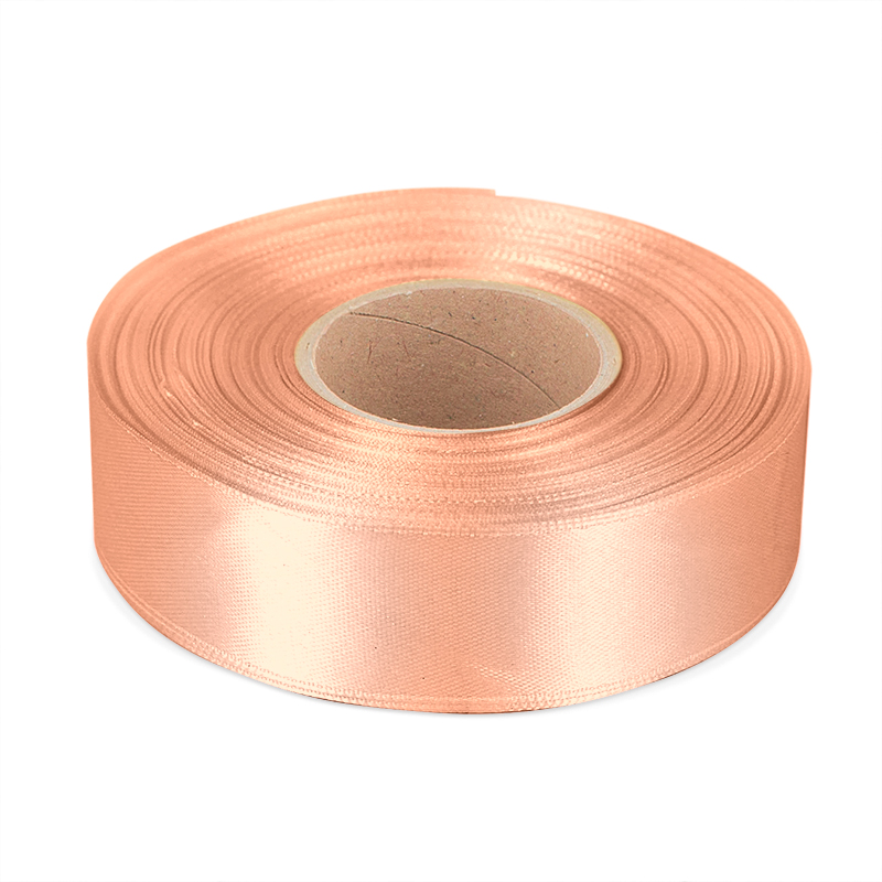 Текстильная лента (сатин) Персик Текстильная лента (сатин) Персик